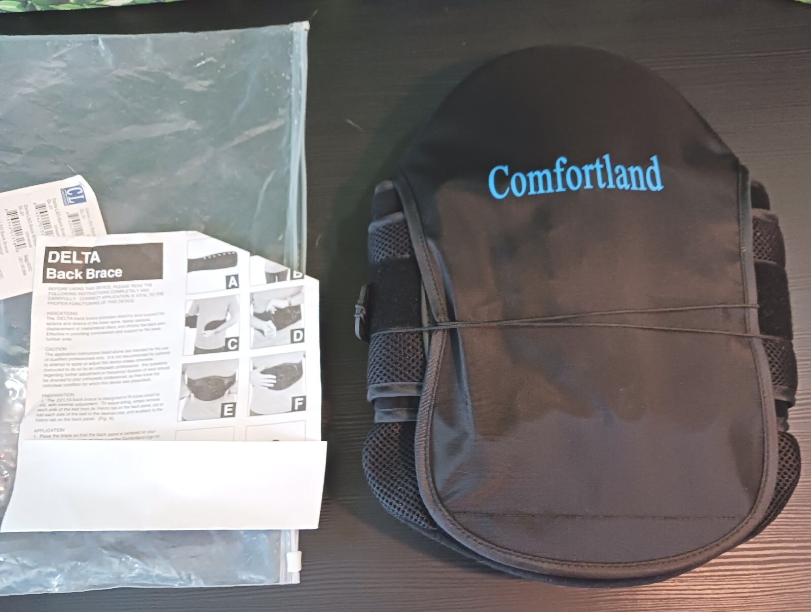 Delta LSO DL-31 Back Brace Comfortland OPEN PKG 0631