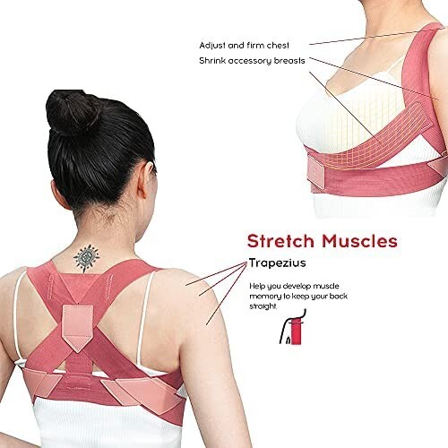 Yilanfull Posture Corrector, Small Back Posture Corrector for Women
