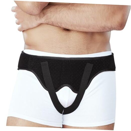 Laway Hernia Belt for Men & Women – 2 Removable Compression Pads for Medium