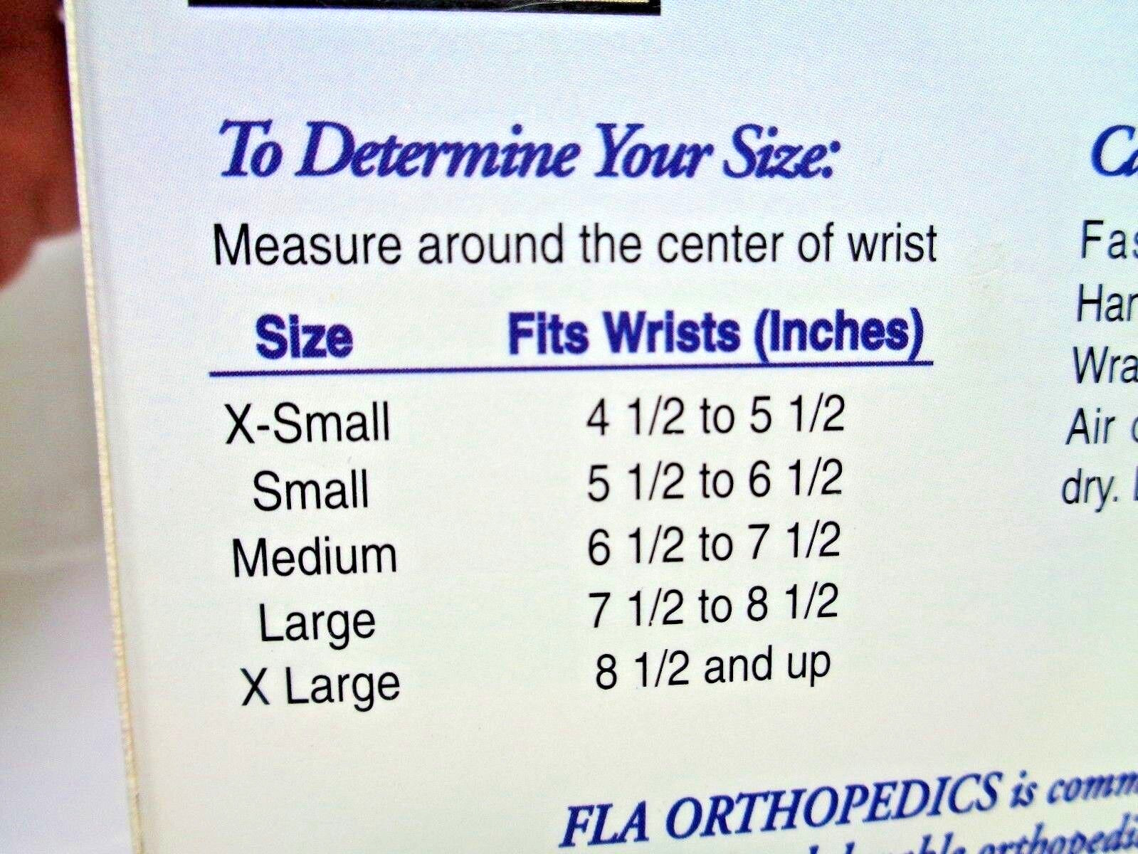 F-L-A PRO LITE 8″ LEFT WRIST SPLINT Size XL; Professional Grade