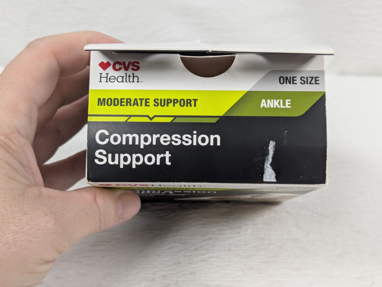 CVS Health – Comfort Compression Support Ankle Mod Support One Size Black