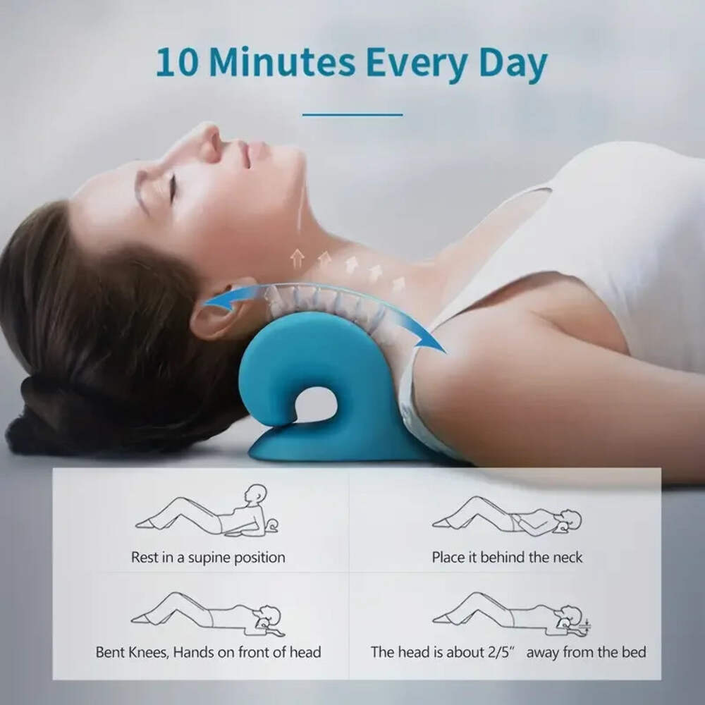 Neck Shoulder Stretcher Relaxer Cervical Spine Stretch Muscle Relaxation Tractio