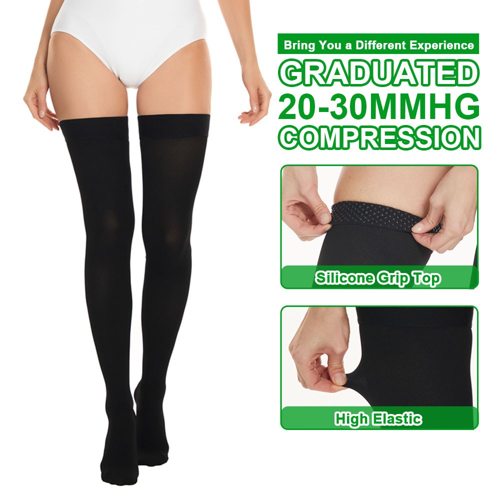 Thigh High Compression Socks 20-30 mmHg Support Stockings Surgical Varicose Pain