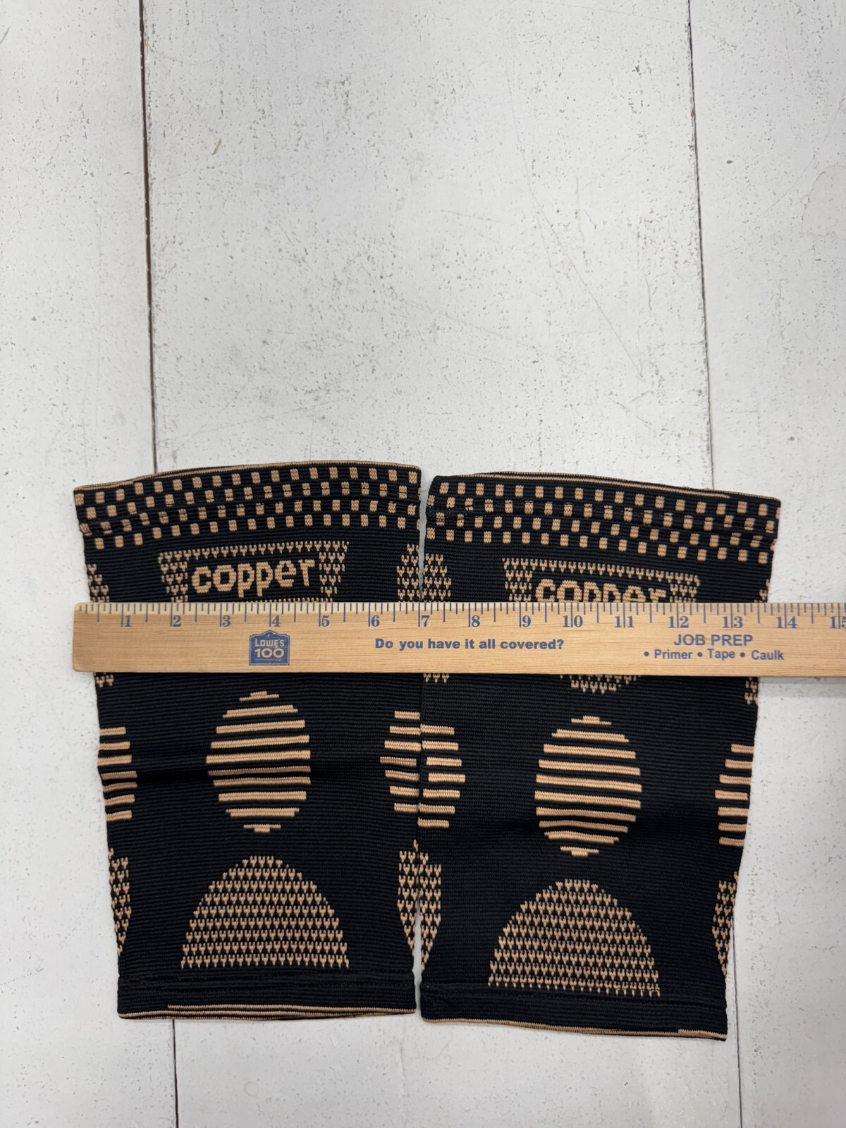 Copper 2 Pack Elastic Knit Compression Knee Sleeves Unisex Adults Size XXL