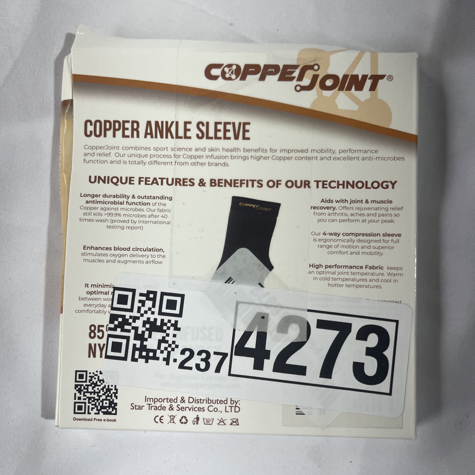 CopperJoint Compression Ankle Sleeve size M (30-33) G2