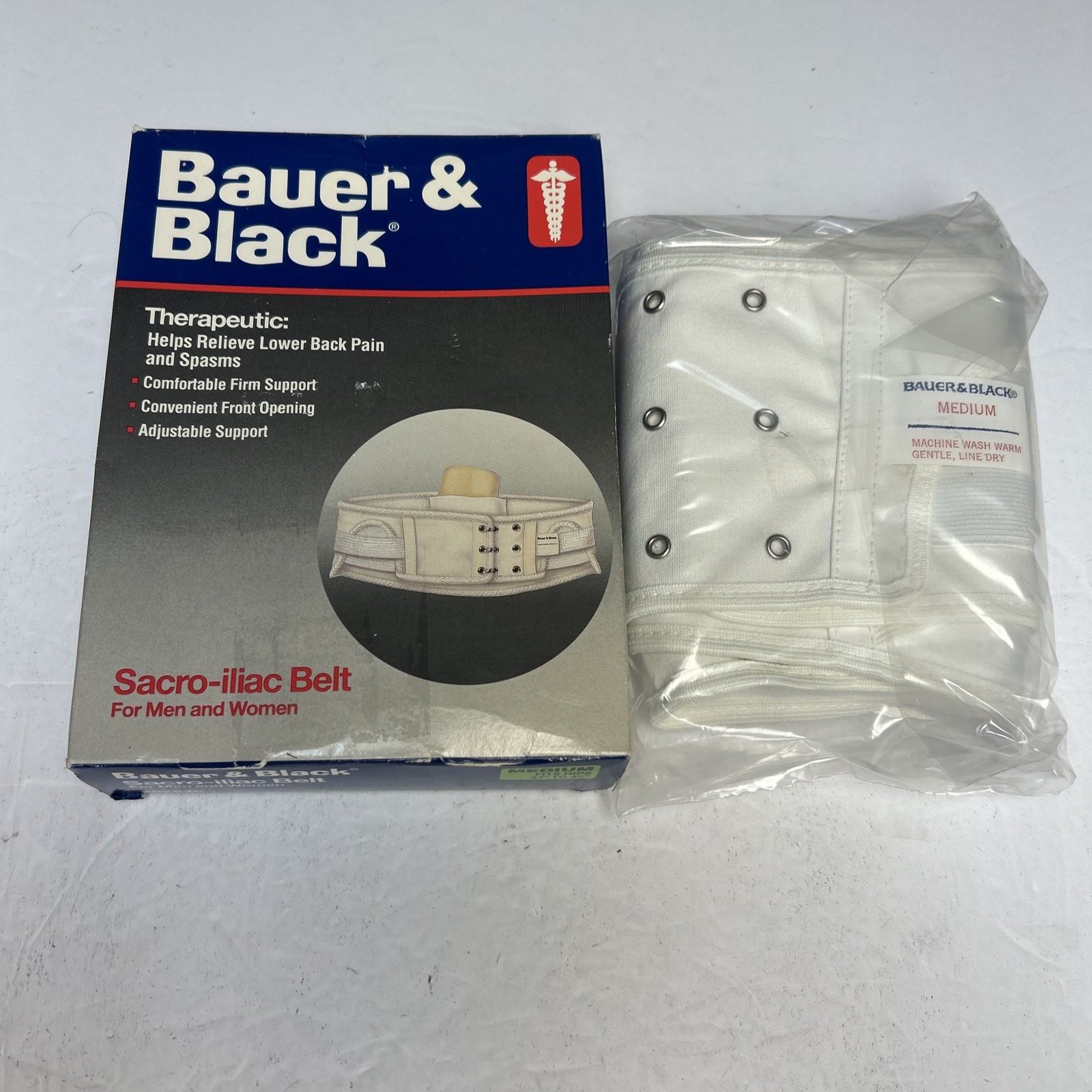 Bauer & Black Sacro-iliac Belt For Men And Women Size Medium Vintage