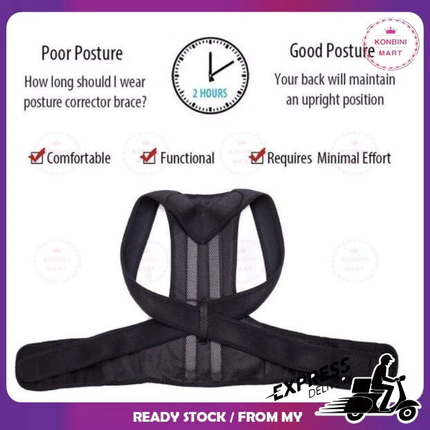 Back Support Belt Posture Shoulder Corrector Bracket Align Relieve Pain UNISEX