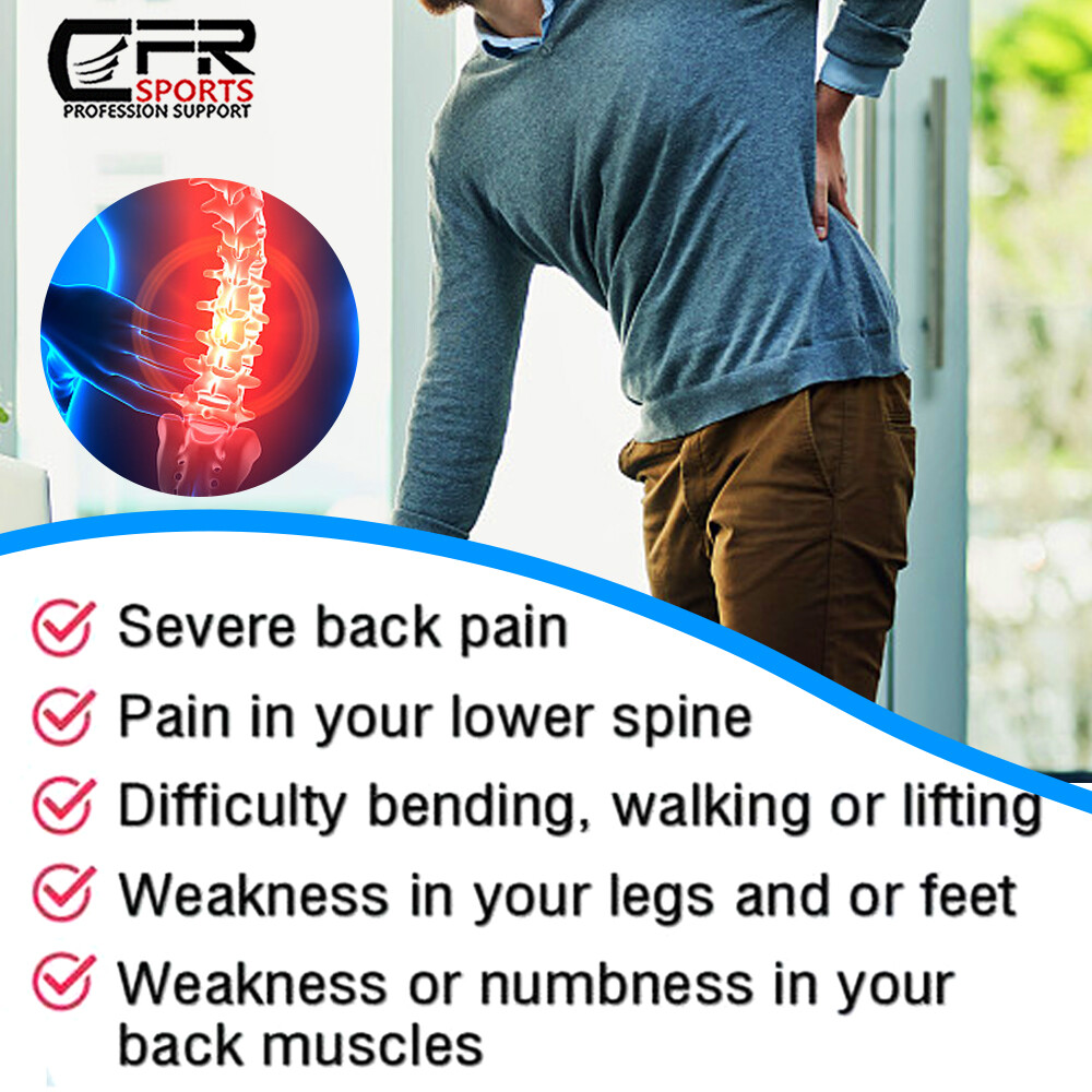 Adjustable Lumbar Support Lower Waist Back Belt Brace Pain Relief Men Women CFR