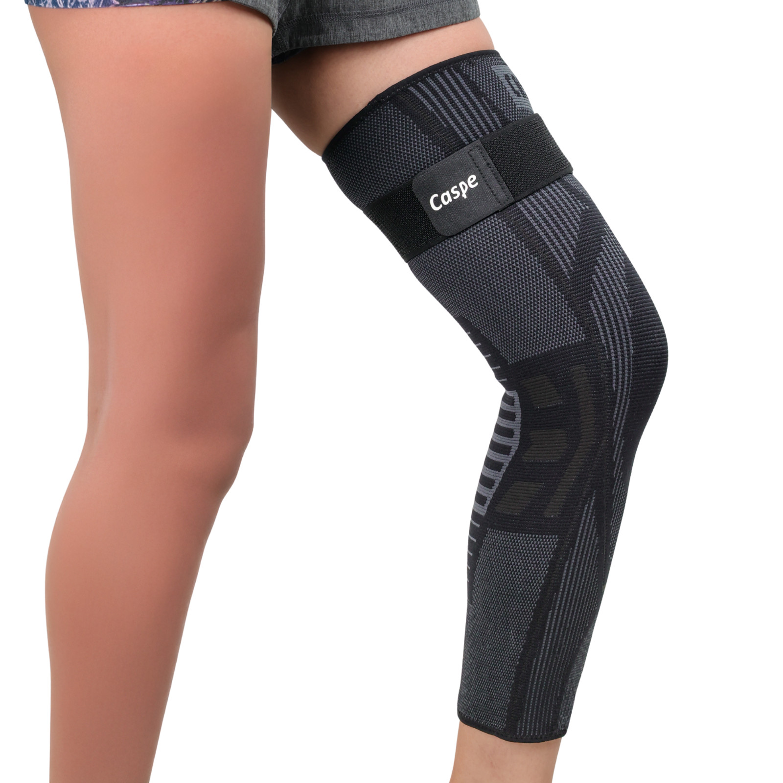 Full Leg Compression Sleeve Knee Support Brace Meniscus Tear Arthritis Pain Gym