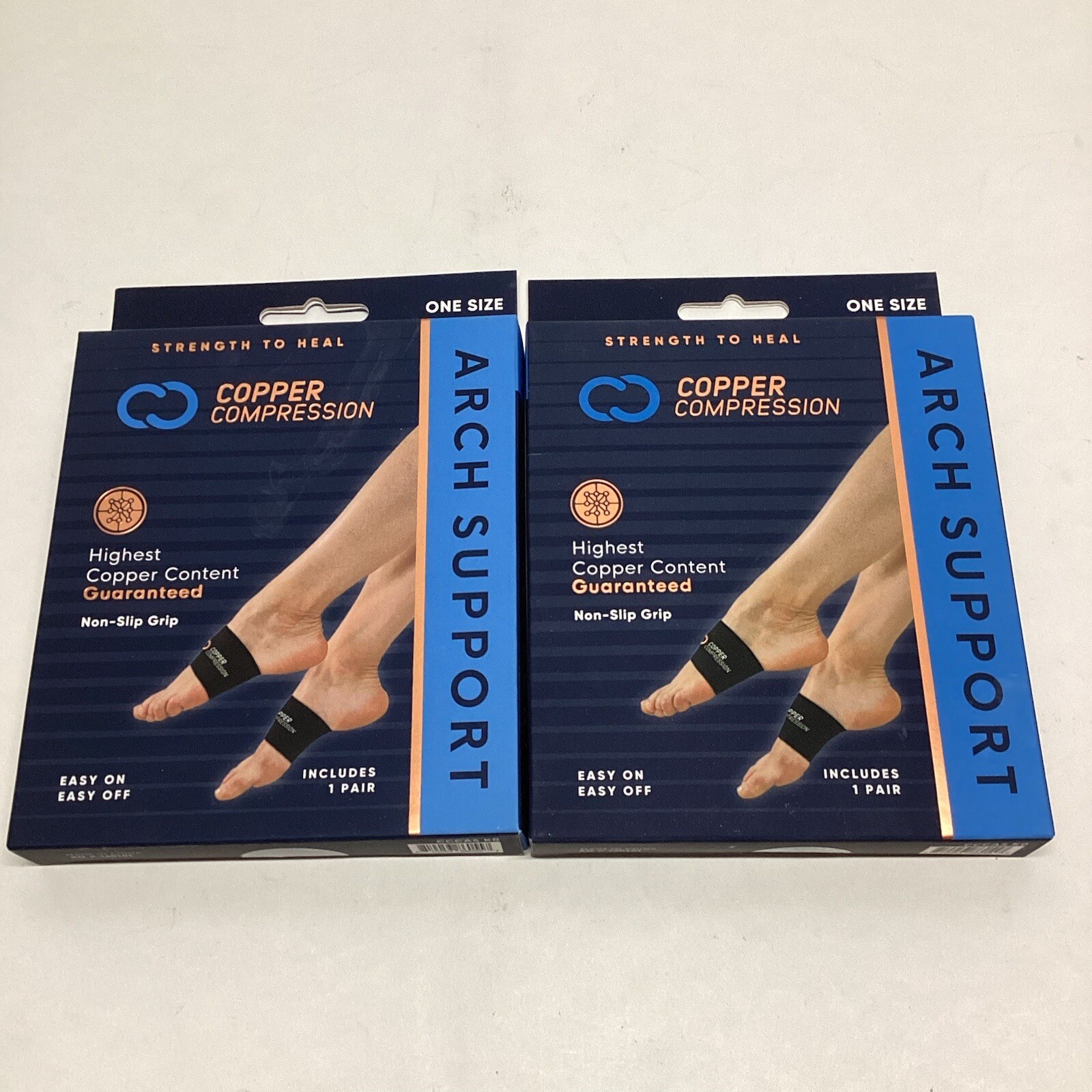 Maximum Copper Advantage (Arch Support) Copper Compression Non-Slip Lot Of 2