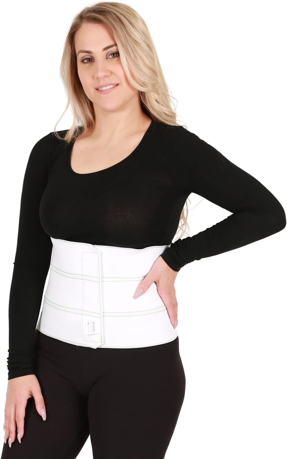 AltroCare 3 Panel 9″ high Postpartum Abdominal Binder Stretches to fit 30 to 45″