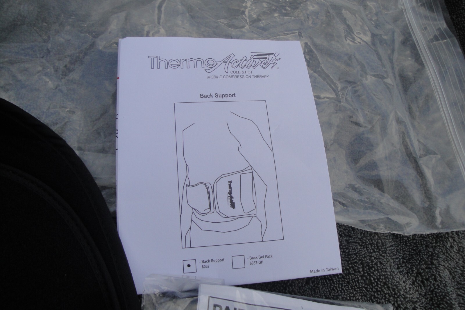 ThermoActive PLUS Cold And Hot Mobile Compression Therapy BACK SYSTEM NEW N BAG