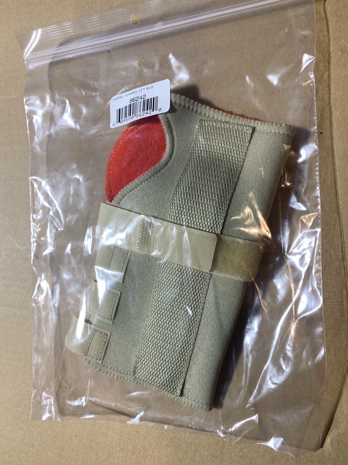 Thermoskin Carpal Tunnel Wrist Brace, Without Dorsal Stay for Left Hand XL 86242