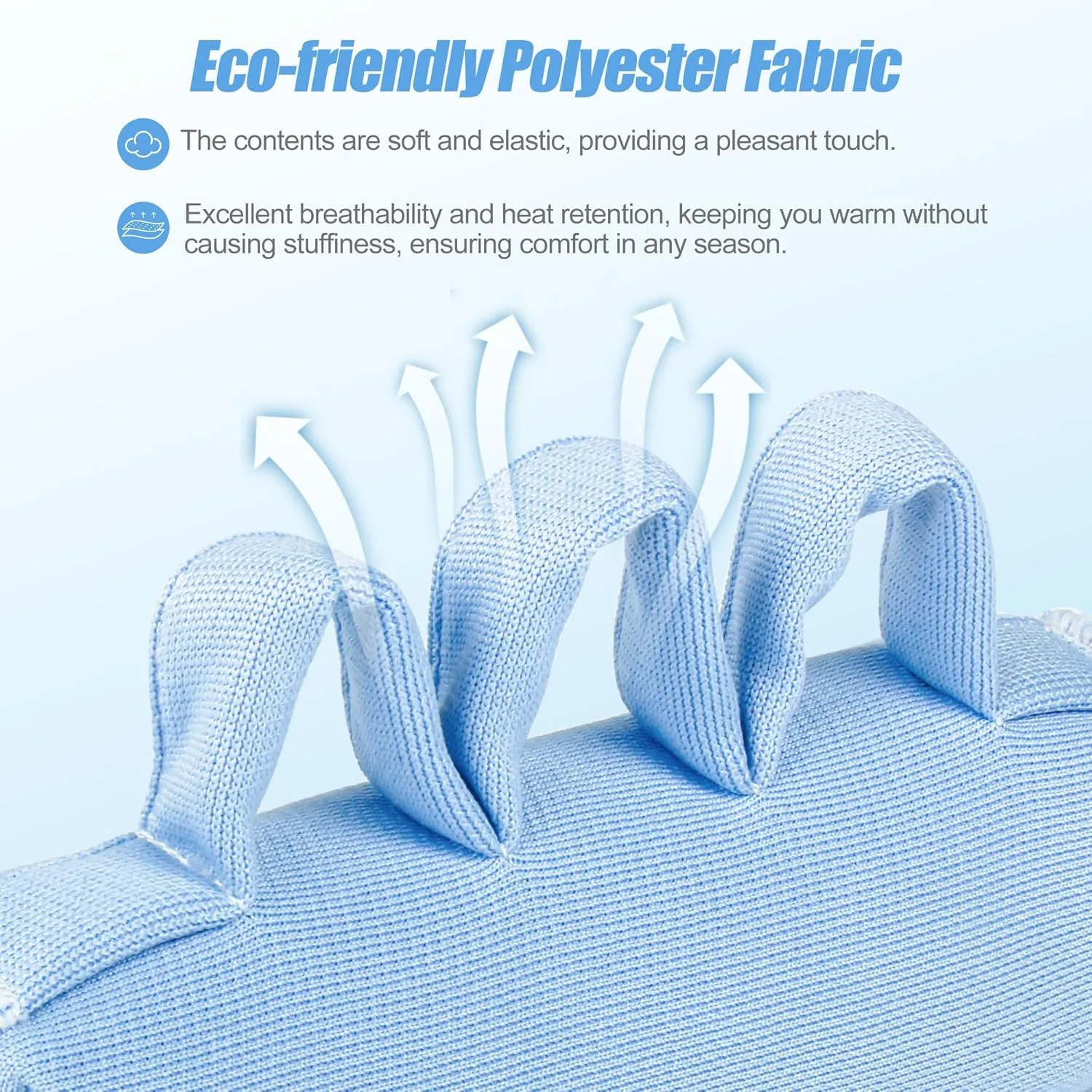 Hand Contracture Palm Protector Cushion with Finger Separators Moisture Wicking