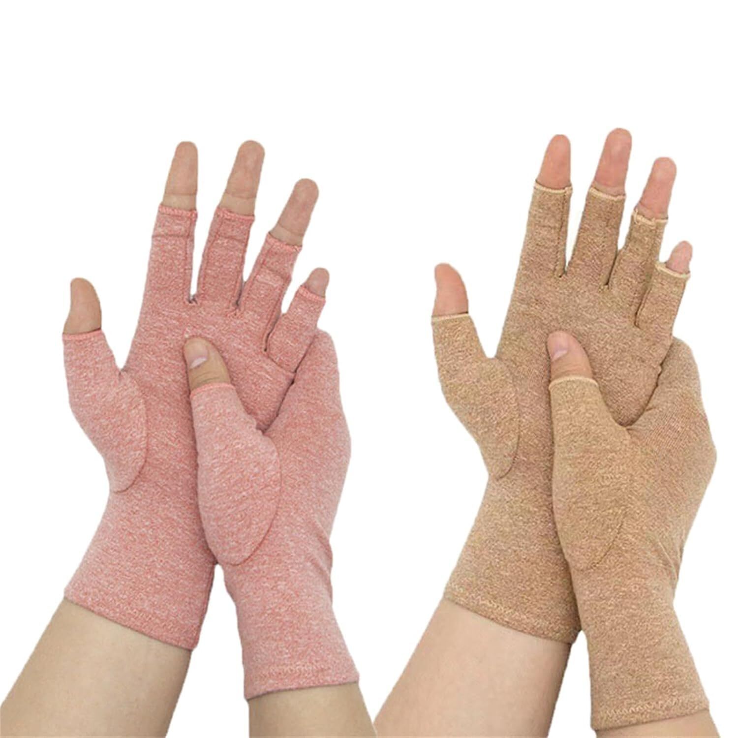 1/2 Pairs Copper Arthritis Compression Gloves Hand Support Joint Pain Relief