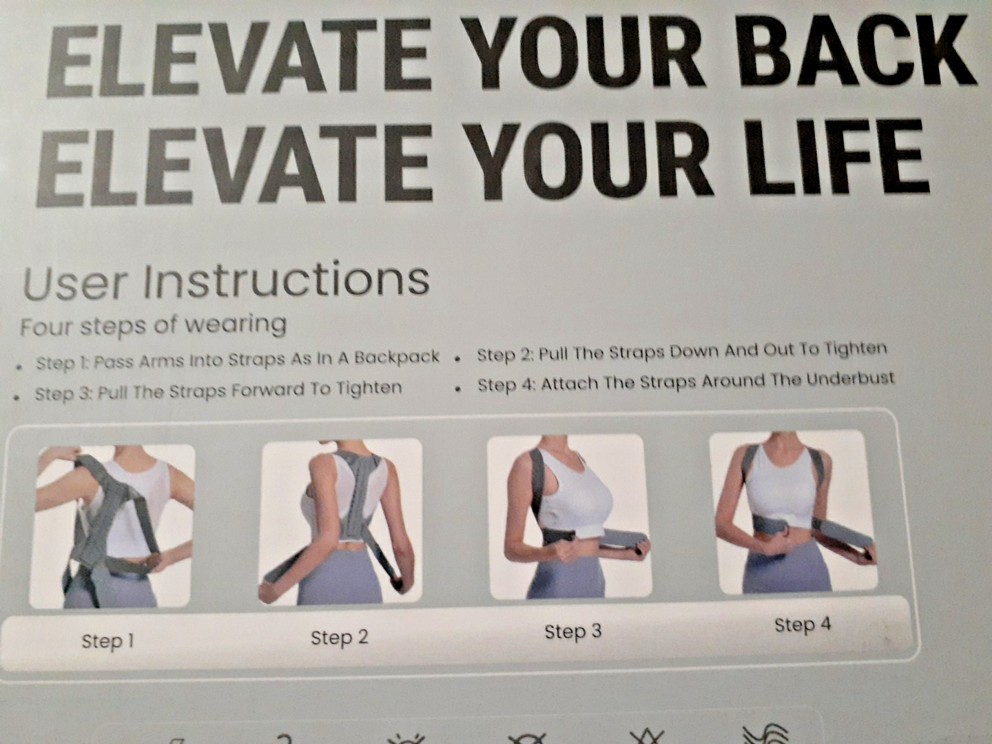 OFIR Revolutionary Upper Back Brace Posture Corrector for Men / Women size Small