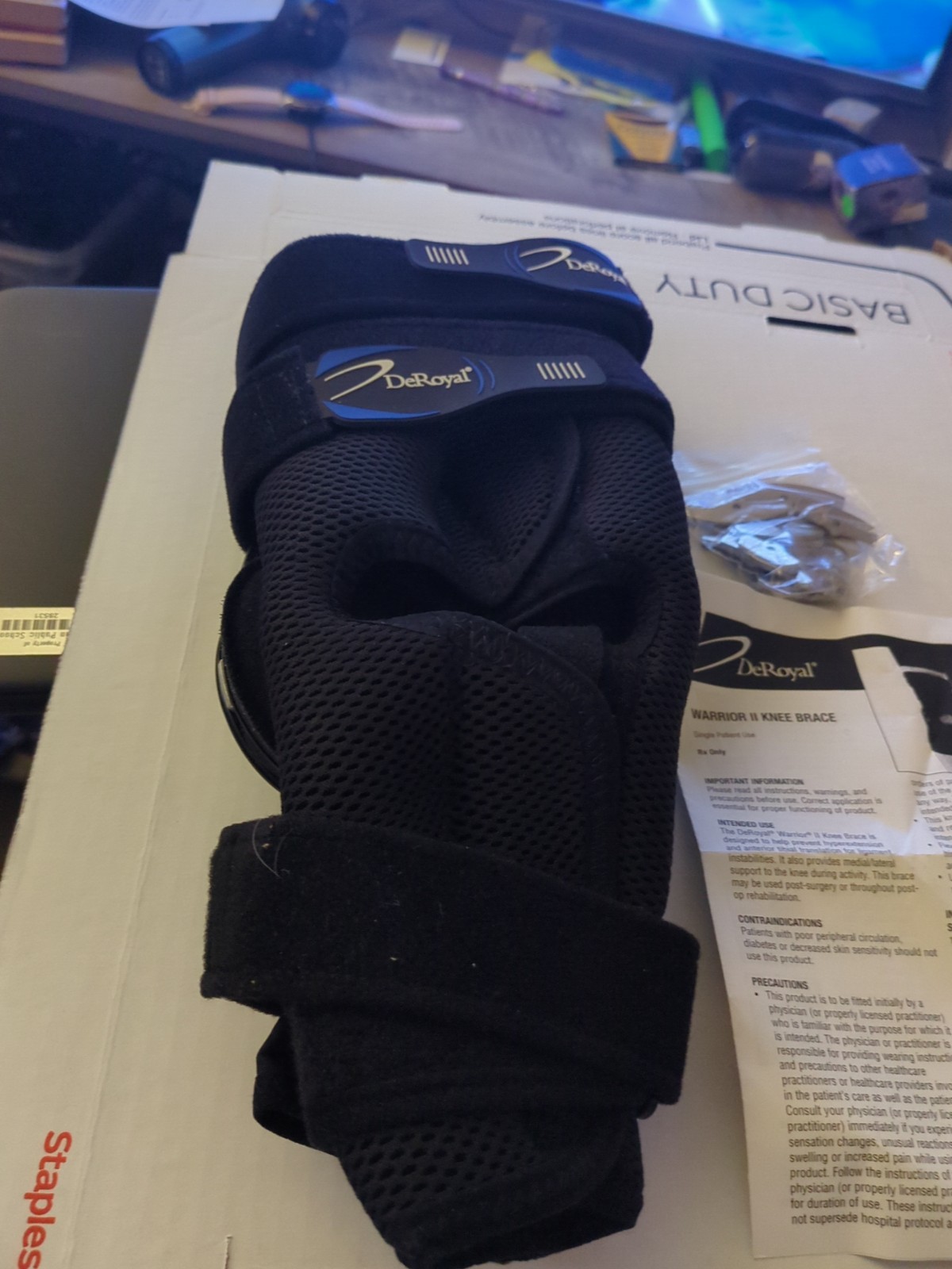 Warrior II Knee Brace, Short, Wrap Around XL 11-442a-05