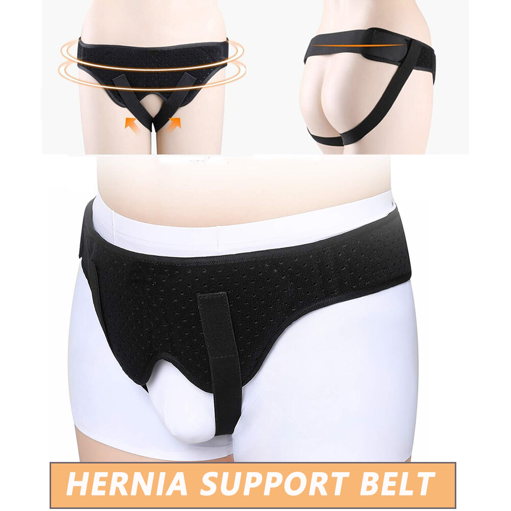 Hernia Support Unisex Double Inguinal Groin Hernia Belt Pain Relief Truss Brace