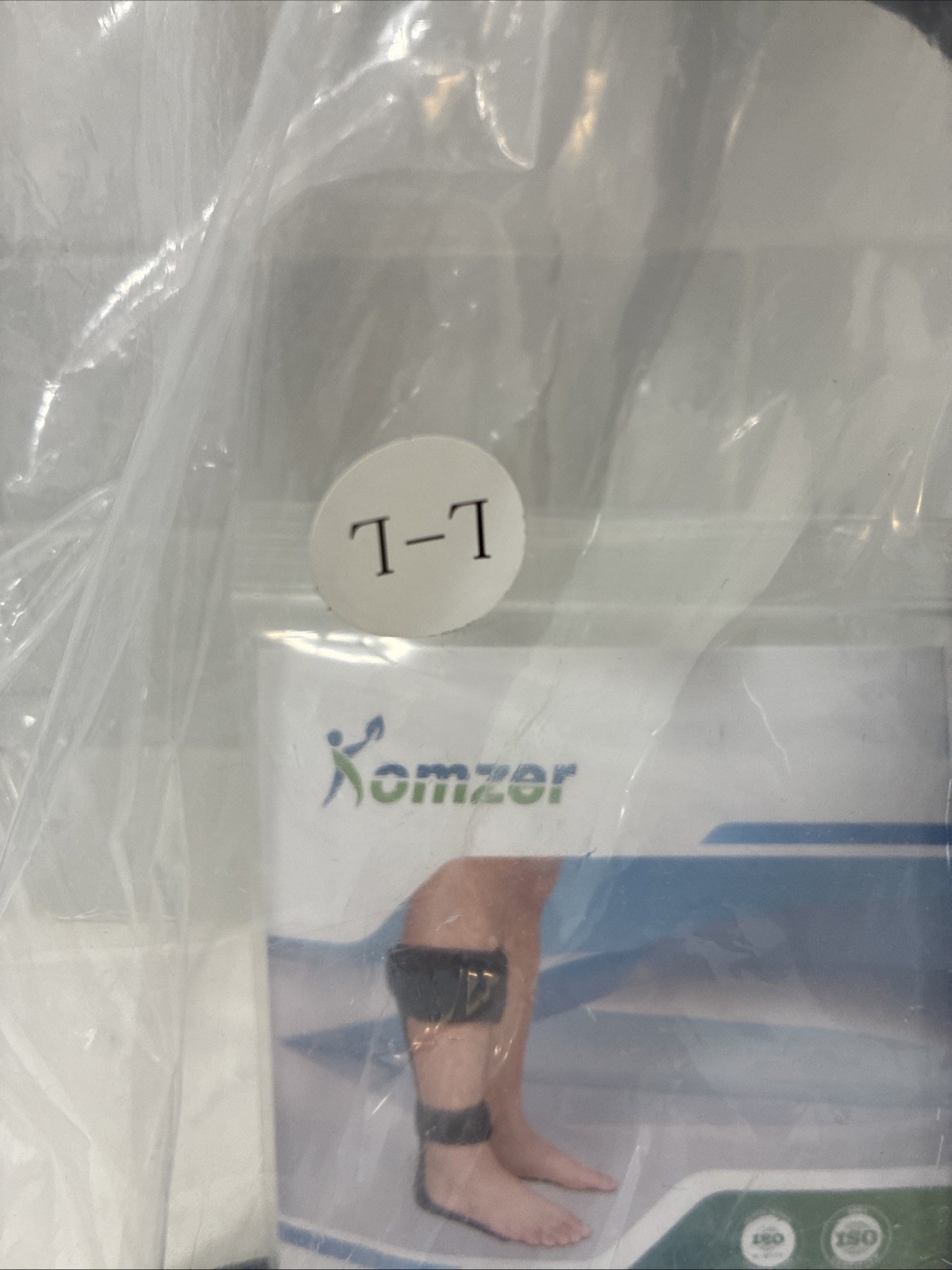 Komzer AFO Drop Foot Brace, Ankle Foot Orthosis, Lightweight L-left