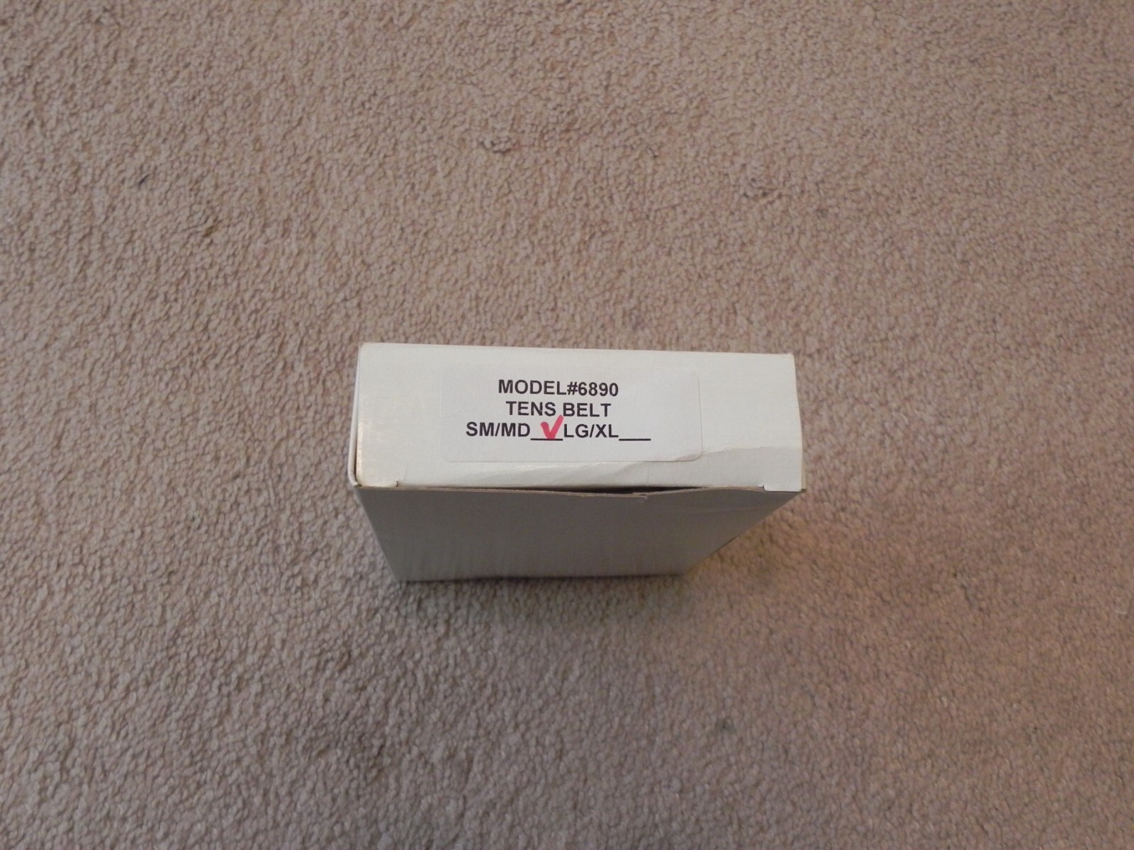 Tens Belt Model #6890 White Size Small NEW