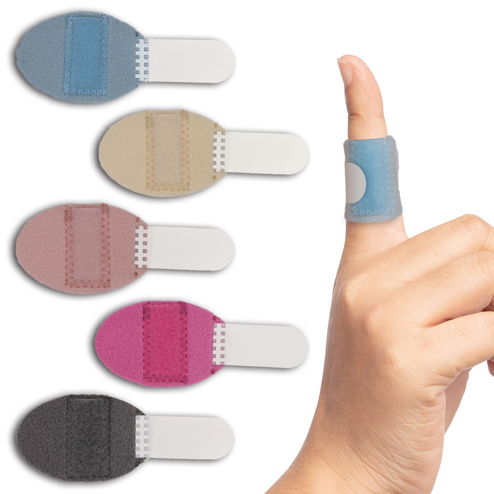 RonJea 5 One Size, 5 PCS (Light blue, Skin, Light pink, Magenta, Dark gray.)