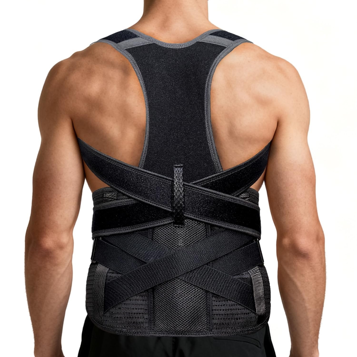 Tekomvo Upgraded Posture Corrector For Women Men Back Brace For Upper/Lower
