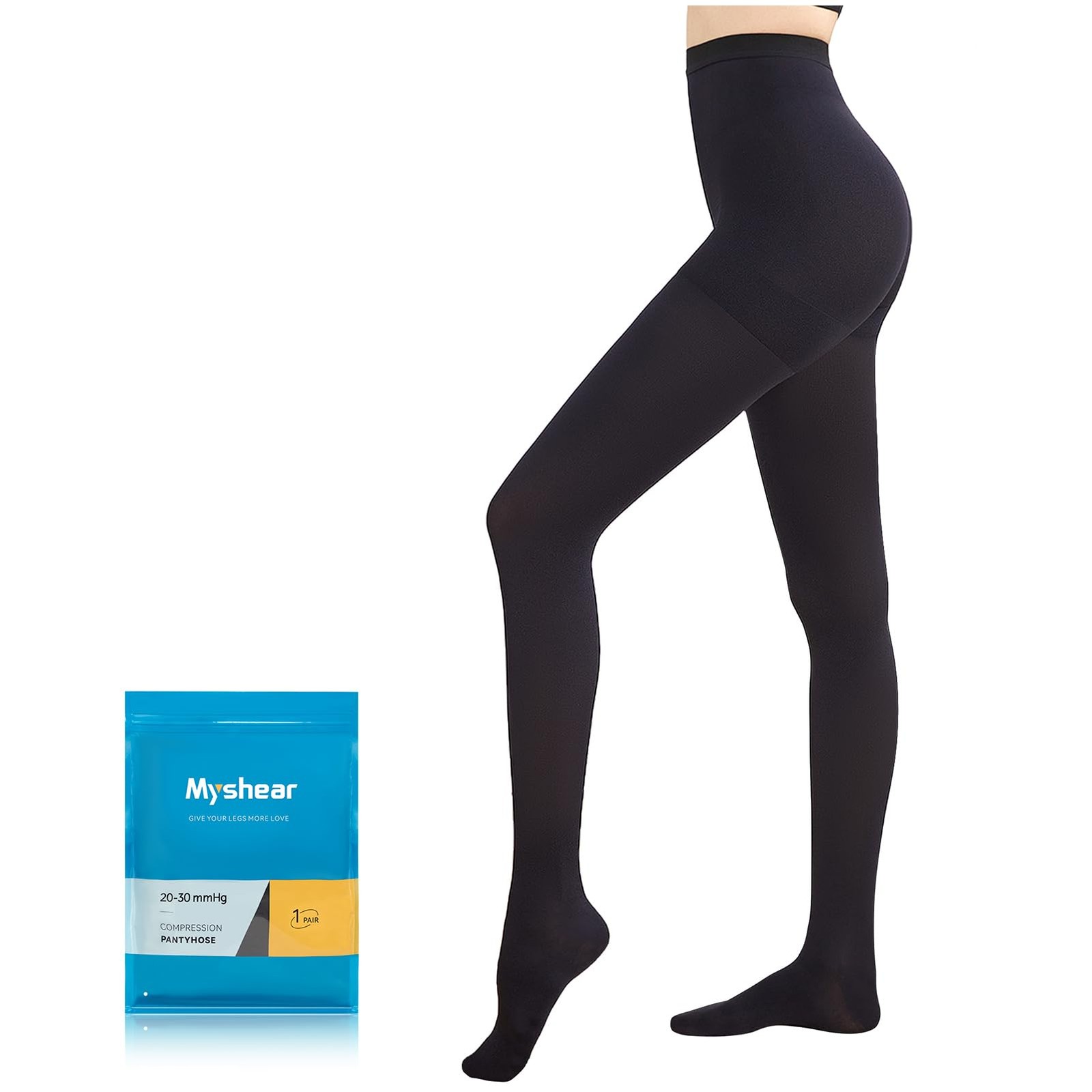 Medical Compression Pantyhose for Women Men, 20-30 mmHg Graduated Compression…