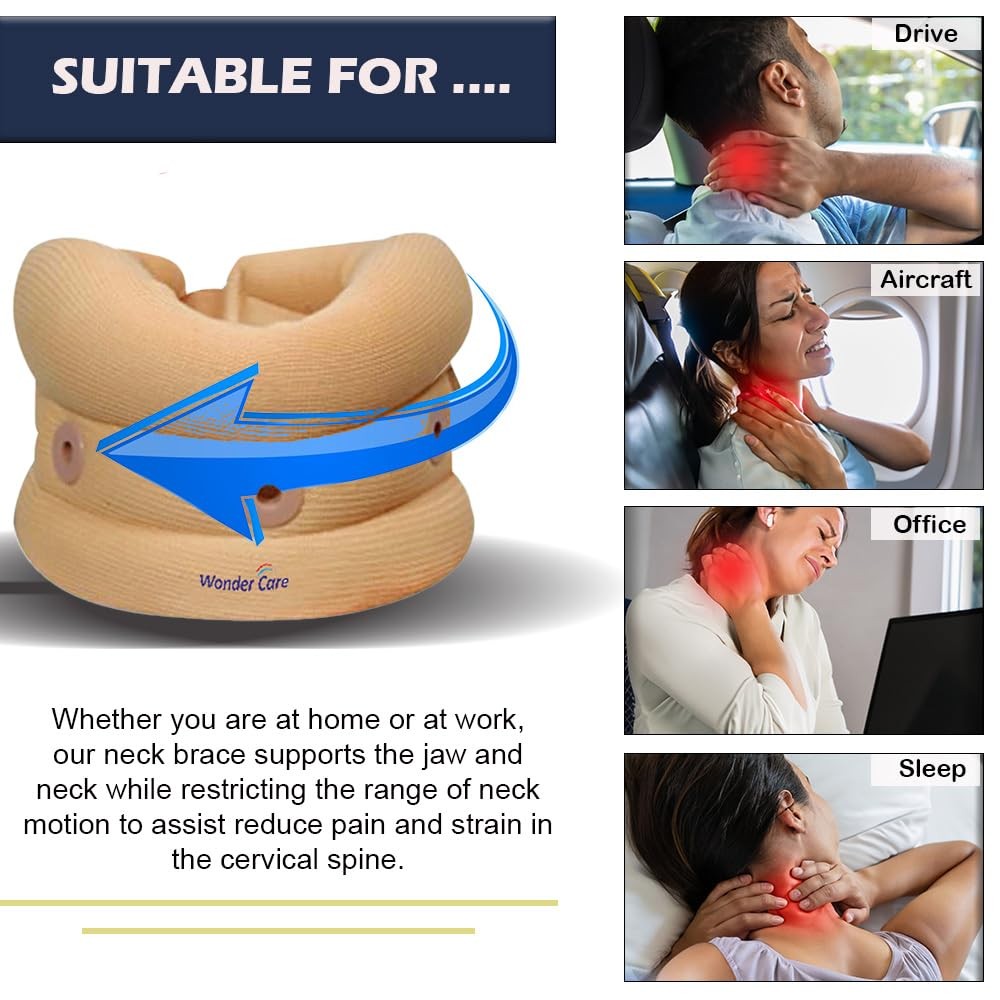 Soft Cervical Collar Adjustable Collar Neck Support Brace Neck Support Soft N…
