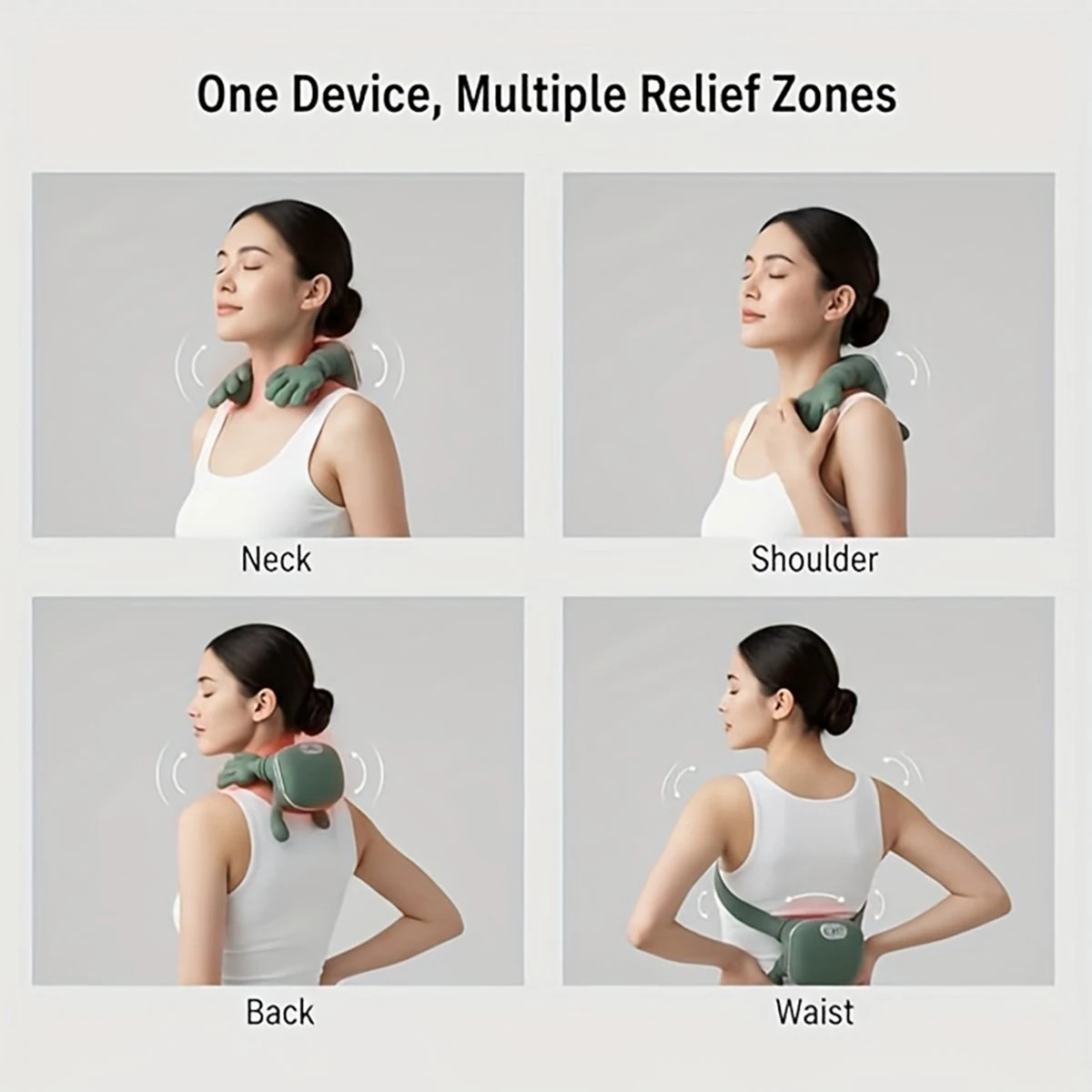 4D Bionic Finger Neck Shoulder Massager Wireless Neck Cervical Trapezius Kneadin