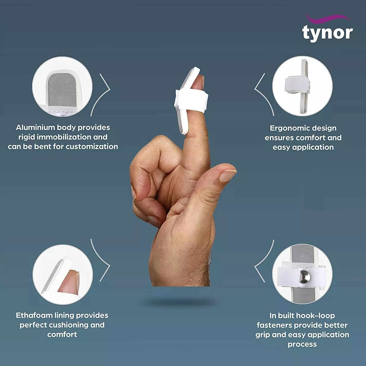 Finger Brace for Straightening, Support Broken Fingers or Arthritis Relief,