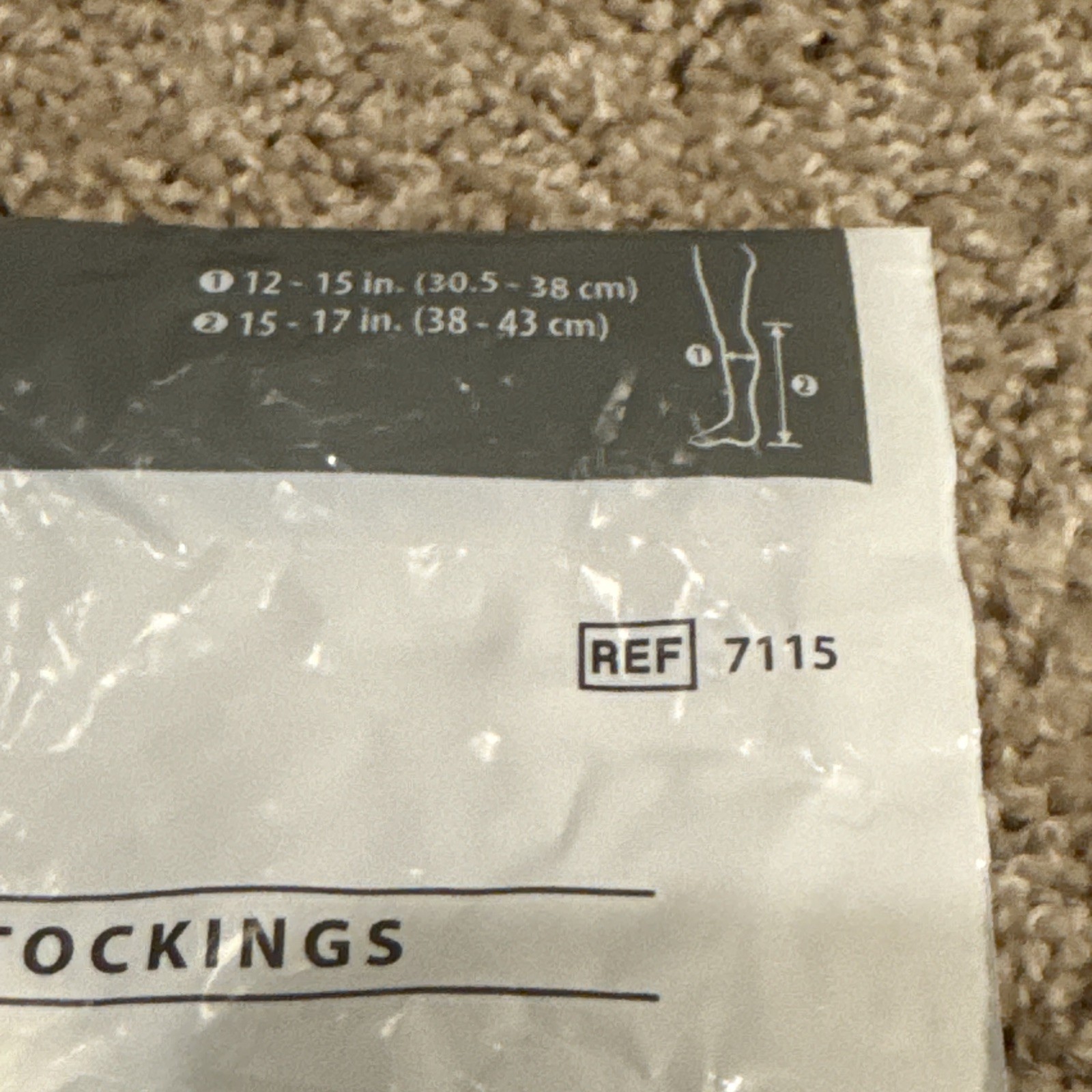 Cardinal Health T.E.D. Anti-embolism Stockings Size C Medium Regular Knee Length
