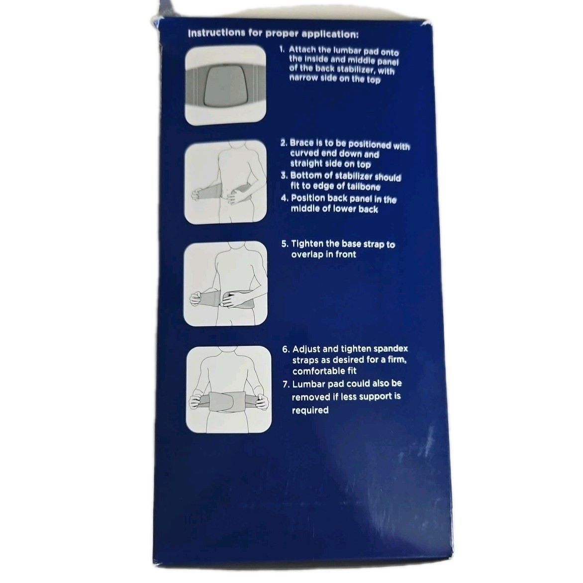 Walgreens Deluxe Back Stabilizer Support Belt Dual Adjustable Straps Size S/M