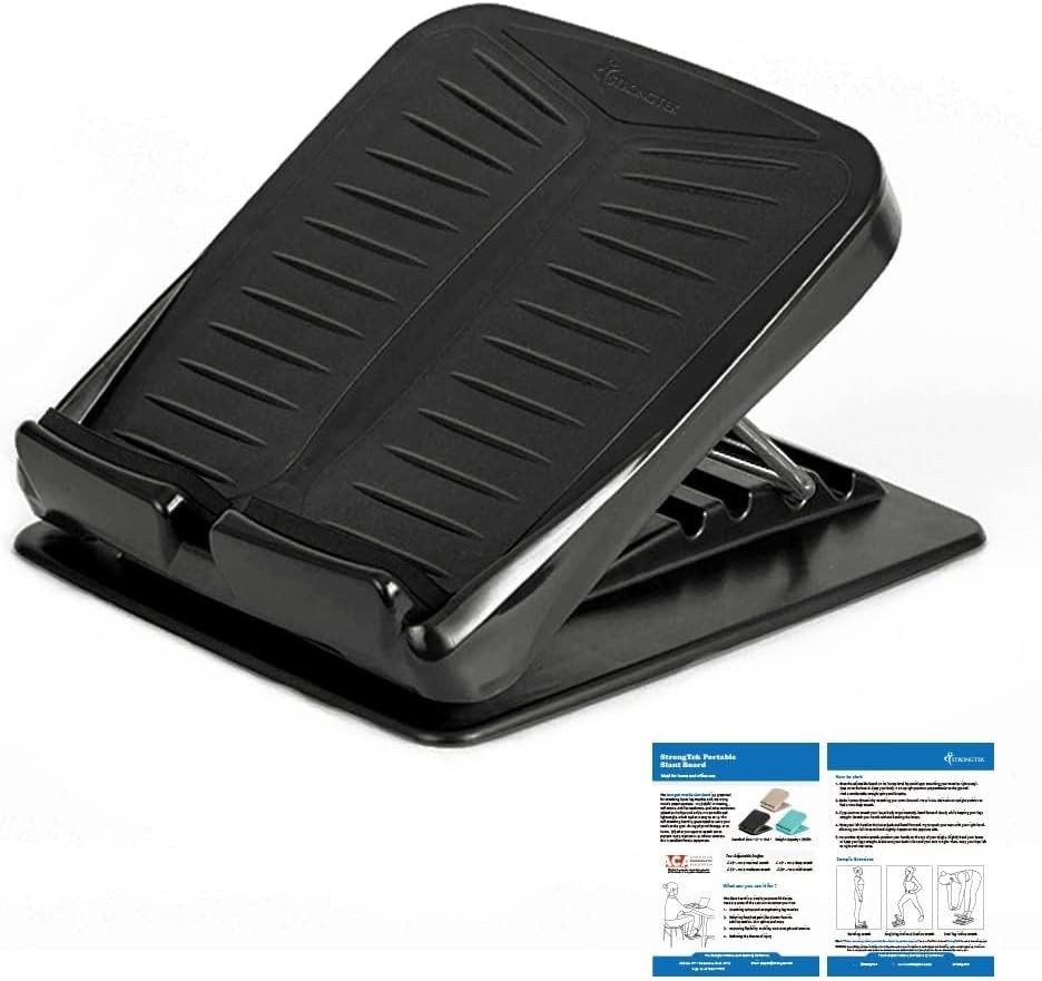 Slant Board, ABS Plastic, Portable, 5 Angles 20°-50°, Non-Slip | 3.7 lb Light…