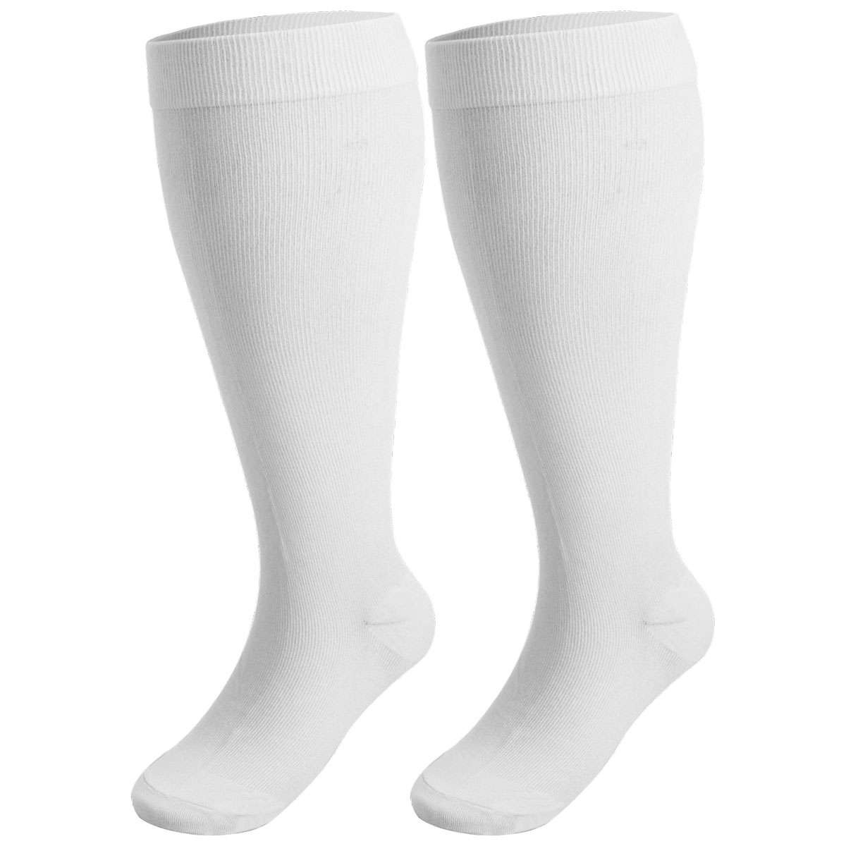 S-4XL Plus Size Compression Socks Calf Sleeve Men Women Extra Wide 20-30mmHg US