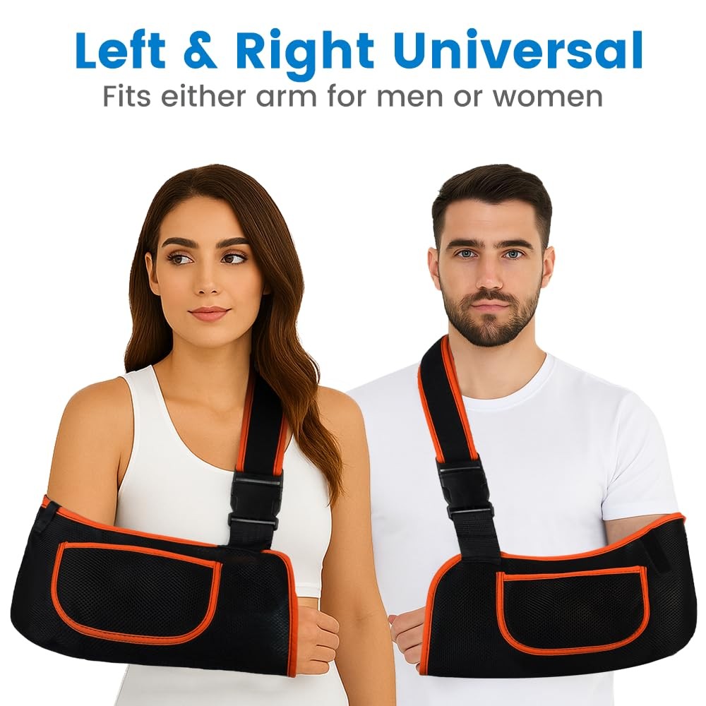 Arm Sling, Lightweight Breathable Mesh Shoulder Immobilizer, X-Large