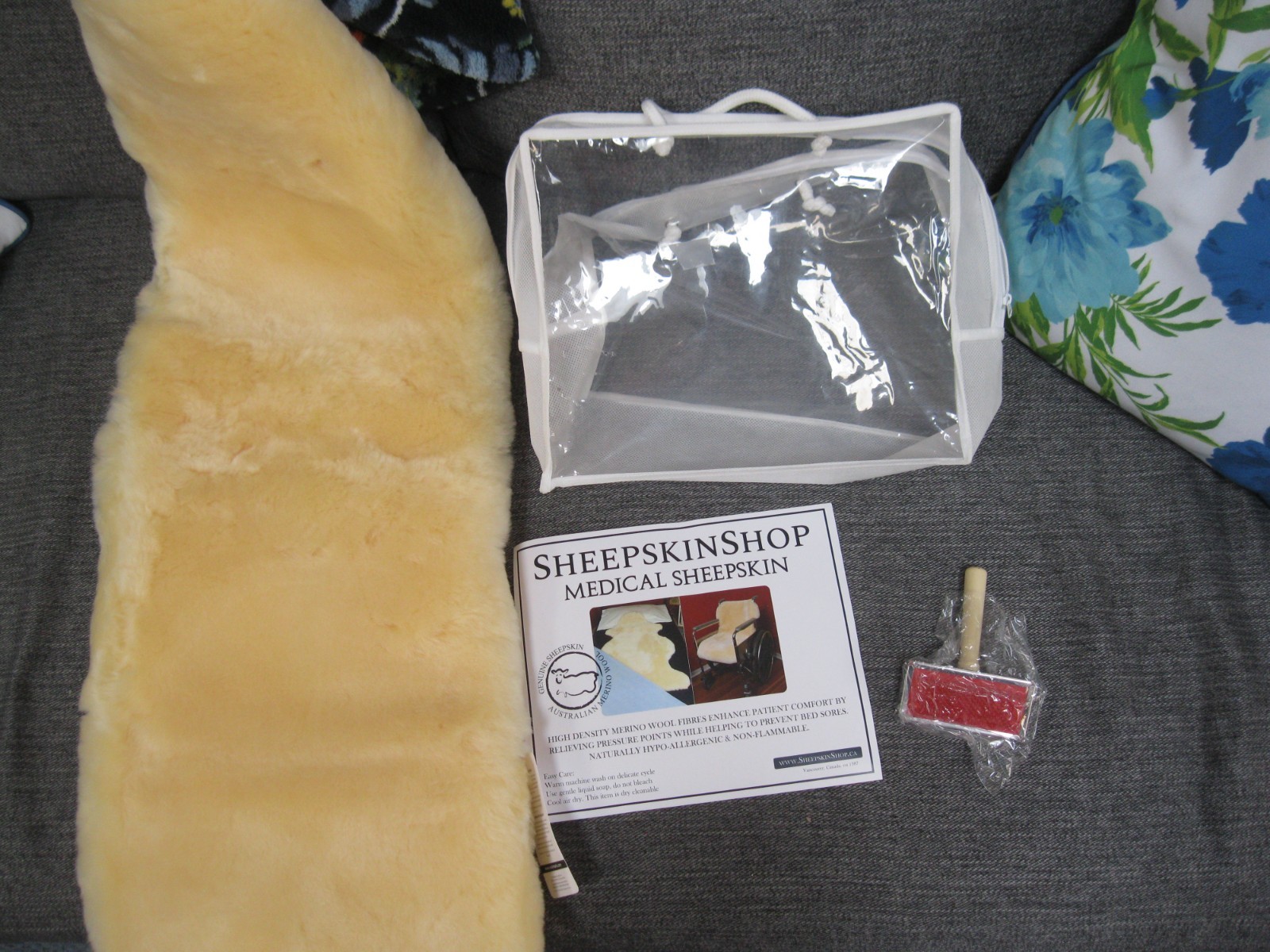SHEEPSKINSHOP MEDICAL SHEEPSKIN AUSTRIALIAN MERINO WOOL