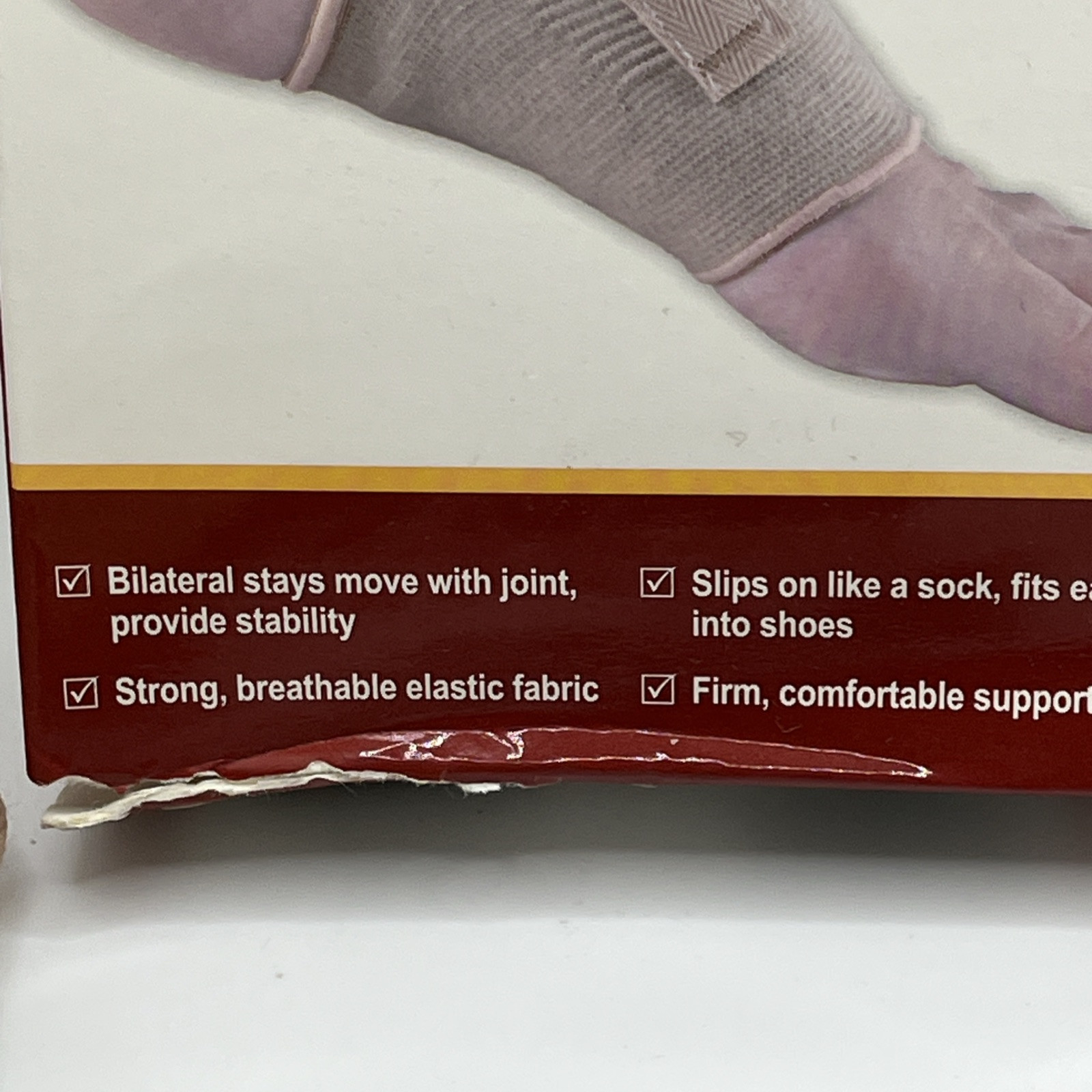 OTC Ankle Support w Spiral Stays Size Small – New Opened Box/Has Box Damage