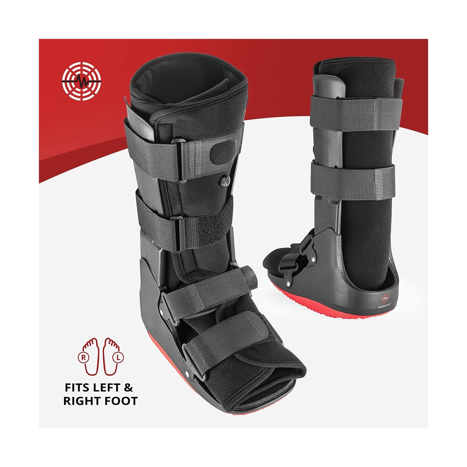 ManaEZ Air Boot Tall CAM Boot | Orthopedic Walking Boot For Sprained Ankle wi…