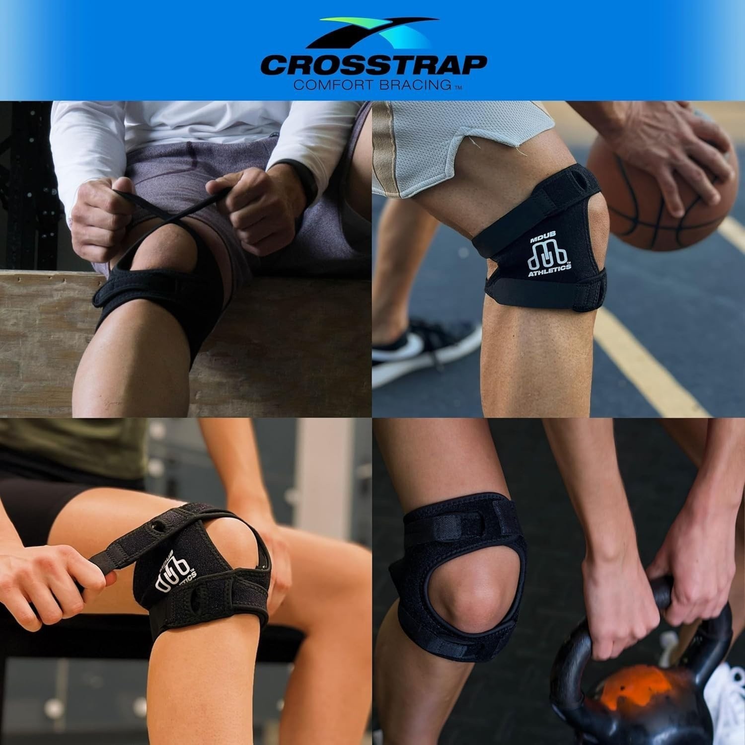 Patellar Tendon Knee Strap Brace – Patella Support for Men & Women Pain Relief