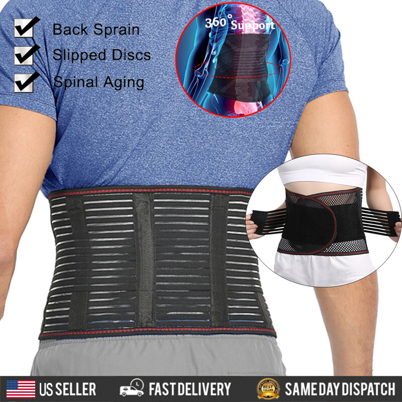Lower Back Brace Lumbar Support Waist Belt for Men Women Pain Relief Body Shaper
