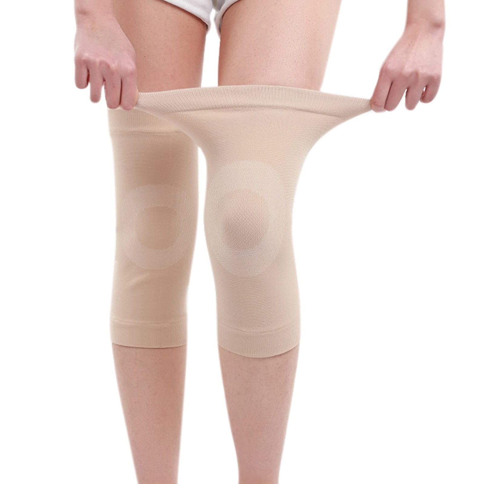 1 Pair Compression Knee Sleeve for Men Women, Cotton Knee Brace Leg Support f…