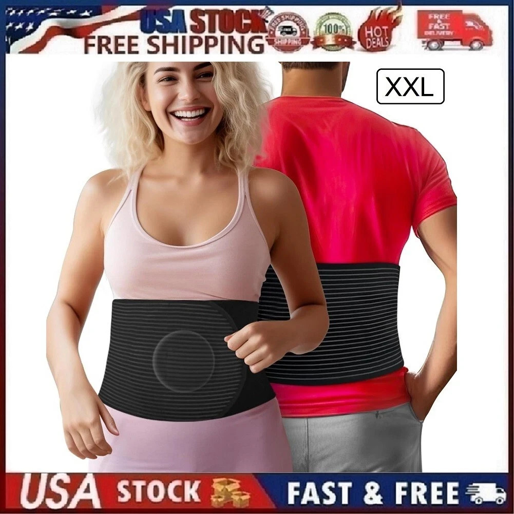 Hernia Belt for Men or Women C Section Belly Binder & Abdominal Binder (XXL)