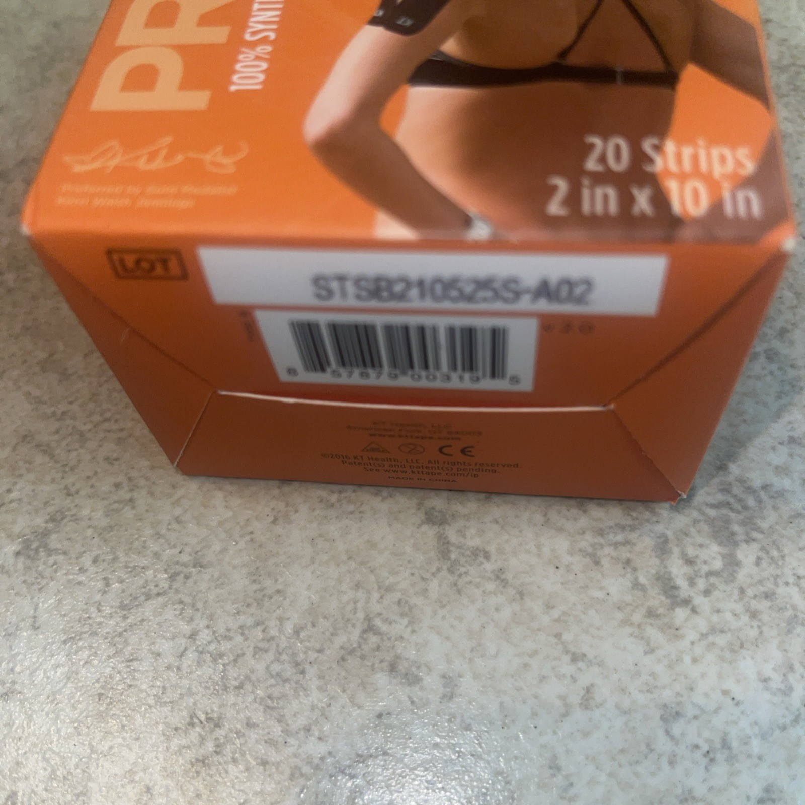 KT TAPE PRO SYNTHETIC KINESOLOGY THERAPEUTIC SPORTS TAPE 20 PRECUT STRIPS 2 PACK