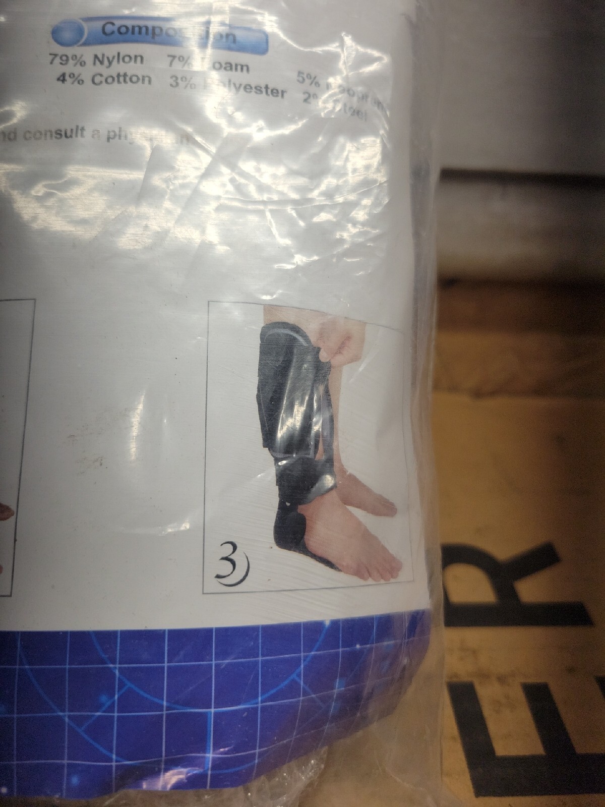 Active Ankle Brace Medium Lace Up & Strap Multi Sport
