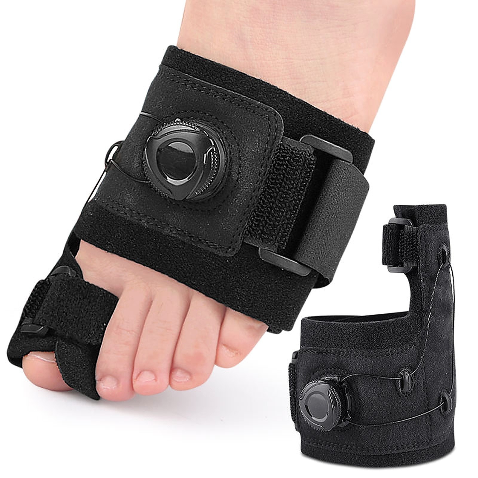 Adjustable Bunion Corrector Big Toe Straightener Splint Brace Hallux Valgus Knob