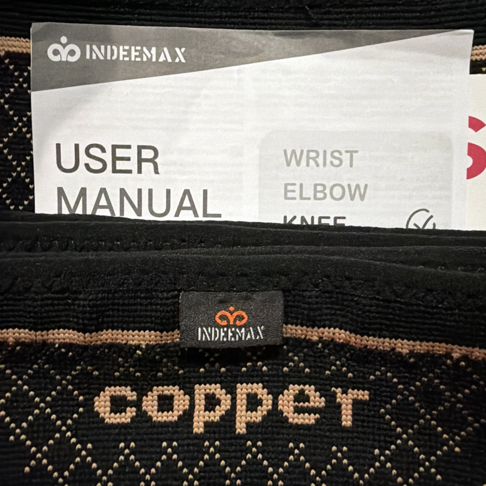 New Jiuentian Copper Knee Brace Sz 3XL Copper Nylon Latex Spandex Polyester