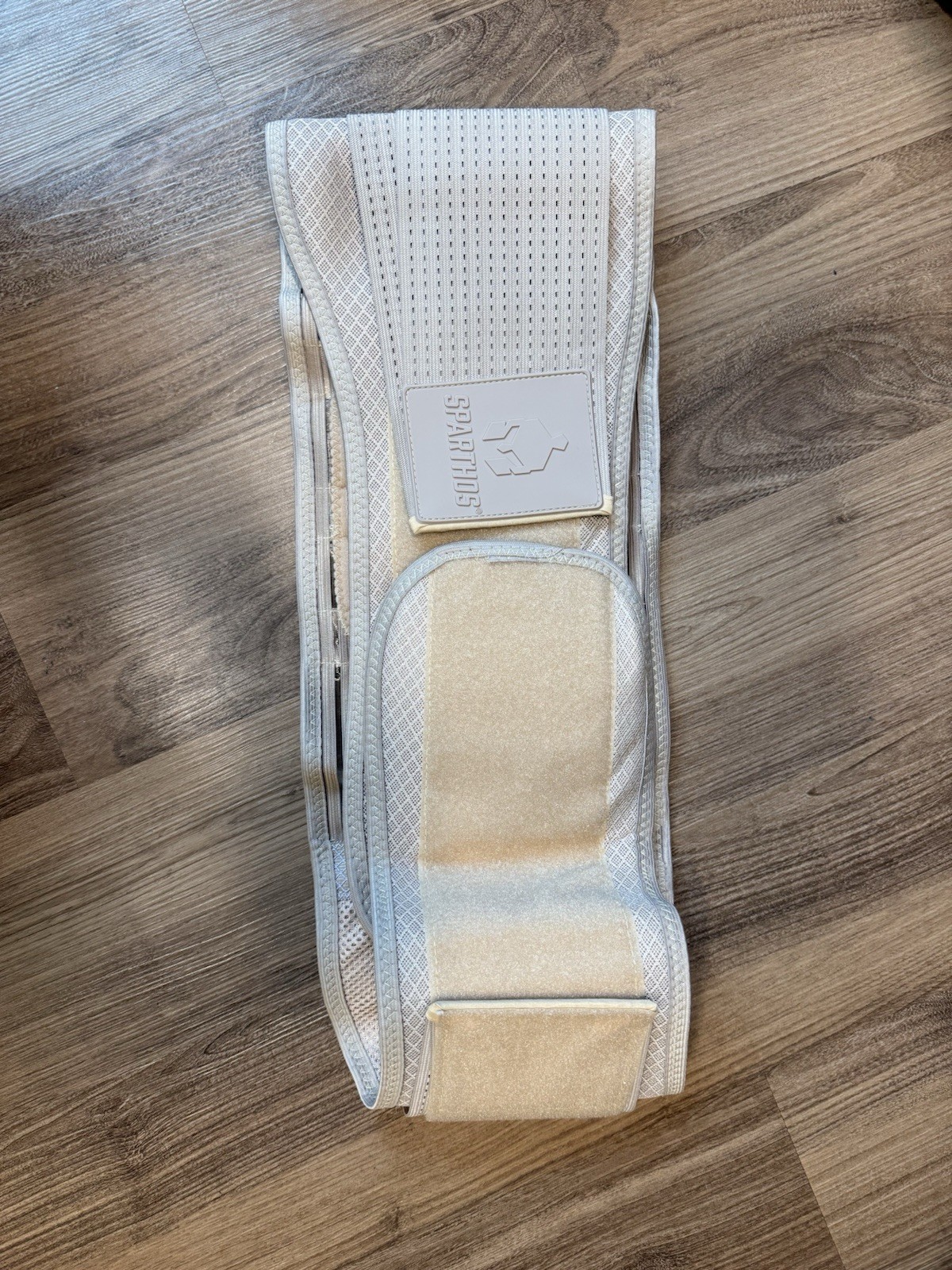 Sparthos Back Support Belt Back Pain Relief SIZE-L Beige Fits 44–52″ Waist