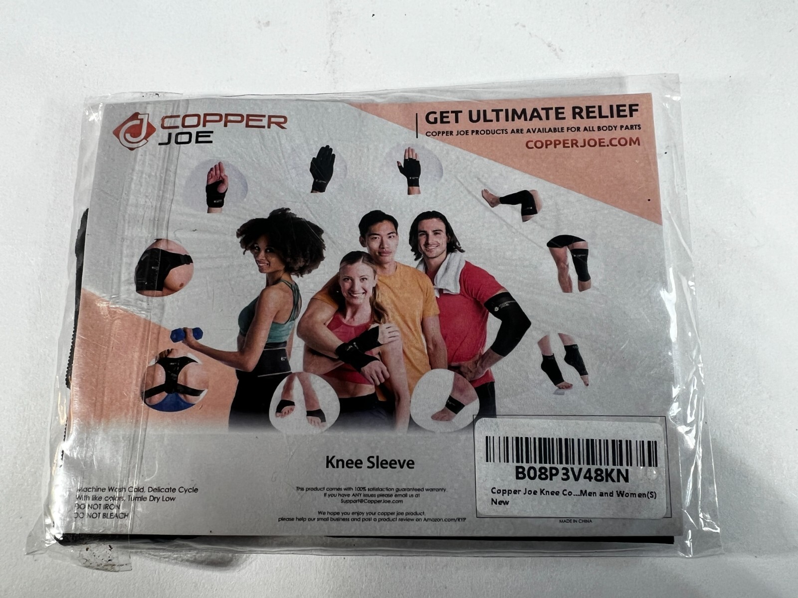 NEW Copper Joe Knee Compression Sleeve Small One 1 Pack Unisex Men Women Sealed
