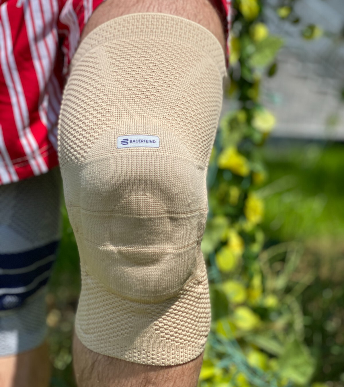 Bauerfeind GenuTrain Size 6 Knee Joint Brace Patella Support Bandage Sleeve ACL
