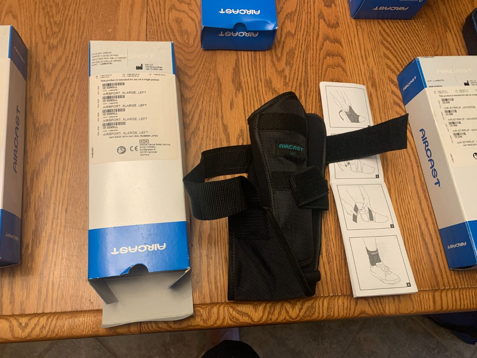 Aircast AirSport Ankle Support Brace, Left X-Small